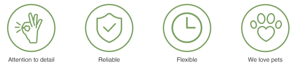 We provide cleaning services with attention to detail, we are reliable, flexible and we love pets.